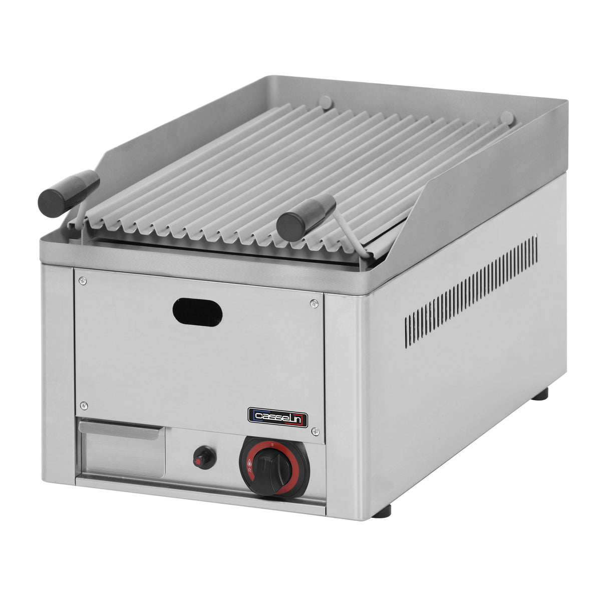 rill pierre de lave professionnel Casselin en acier inoxydable avec grille réglable
