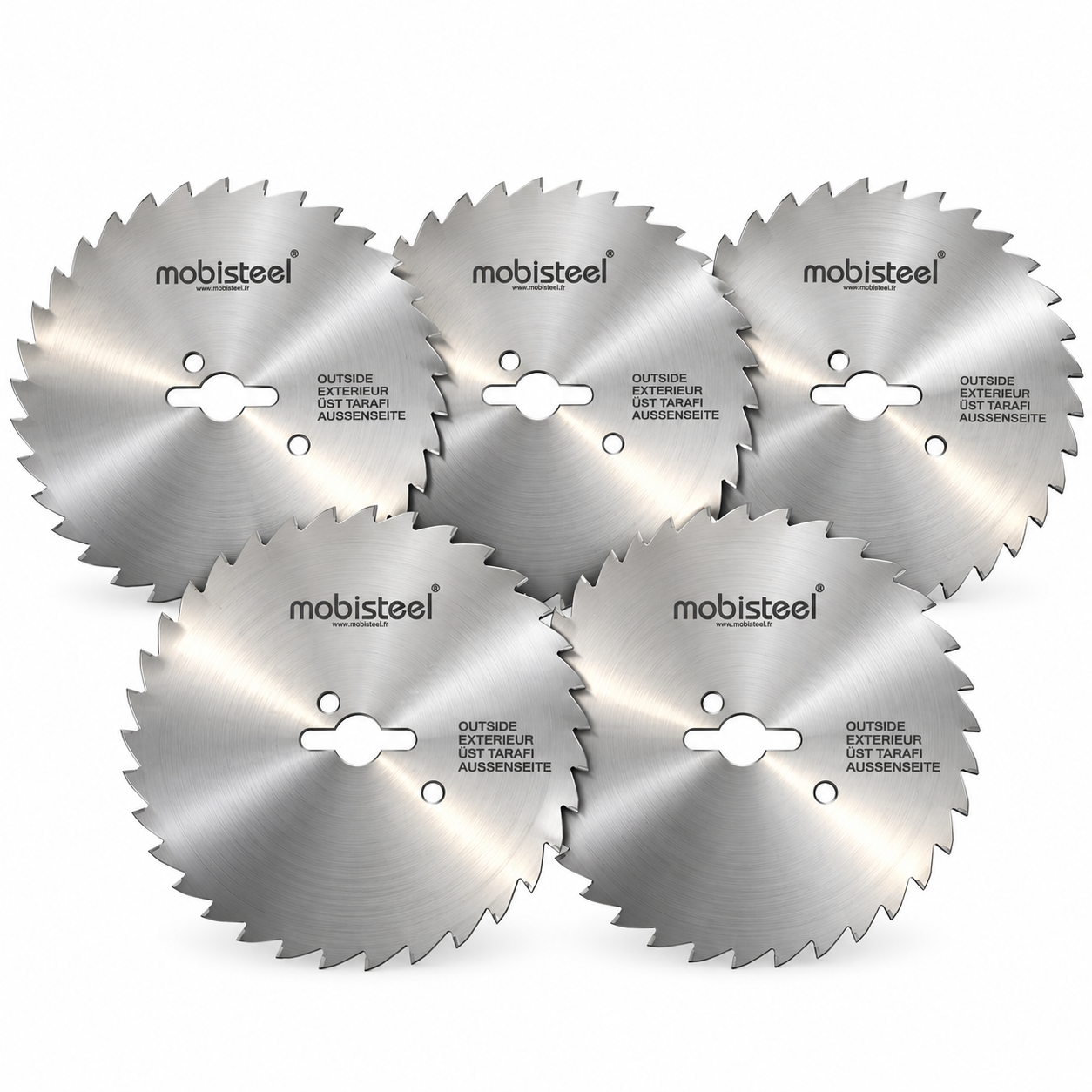 lot de 5 lames dentées compatible avec tout les couteaux de 120mm