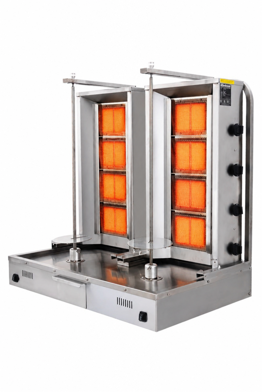 machine a kebab double 2x4 feux gaz dbs gastro
