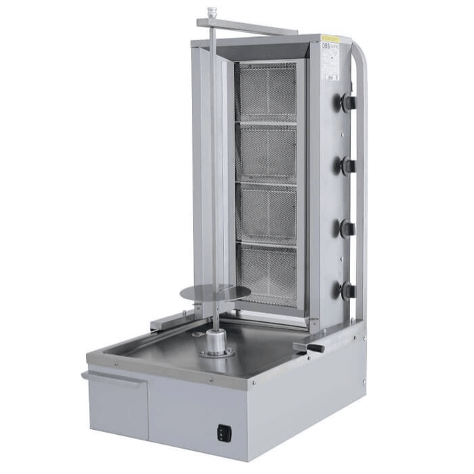 Machine à kebab professionnelle en acier inoxydable avec système de cuisson radiant pour snack et restaurant - DBS GASTRO Lille