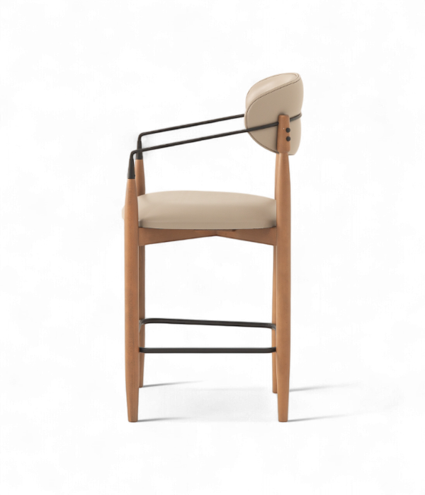 Mobilier de bar luxe : chaise haute design Malaga pour aménagement restaurant haut de gamme