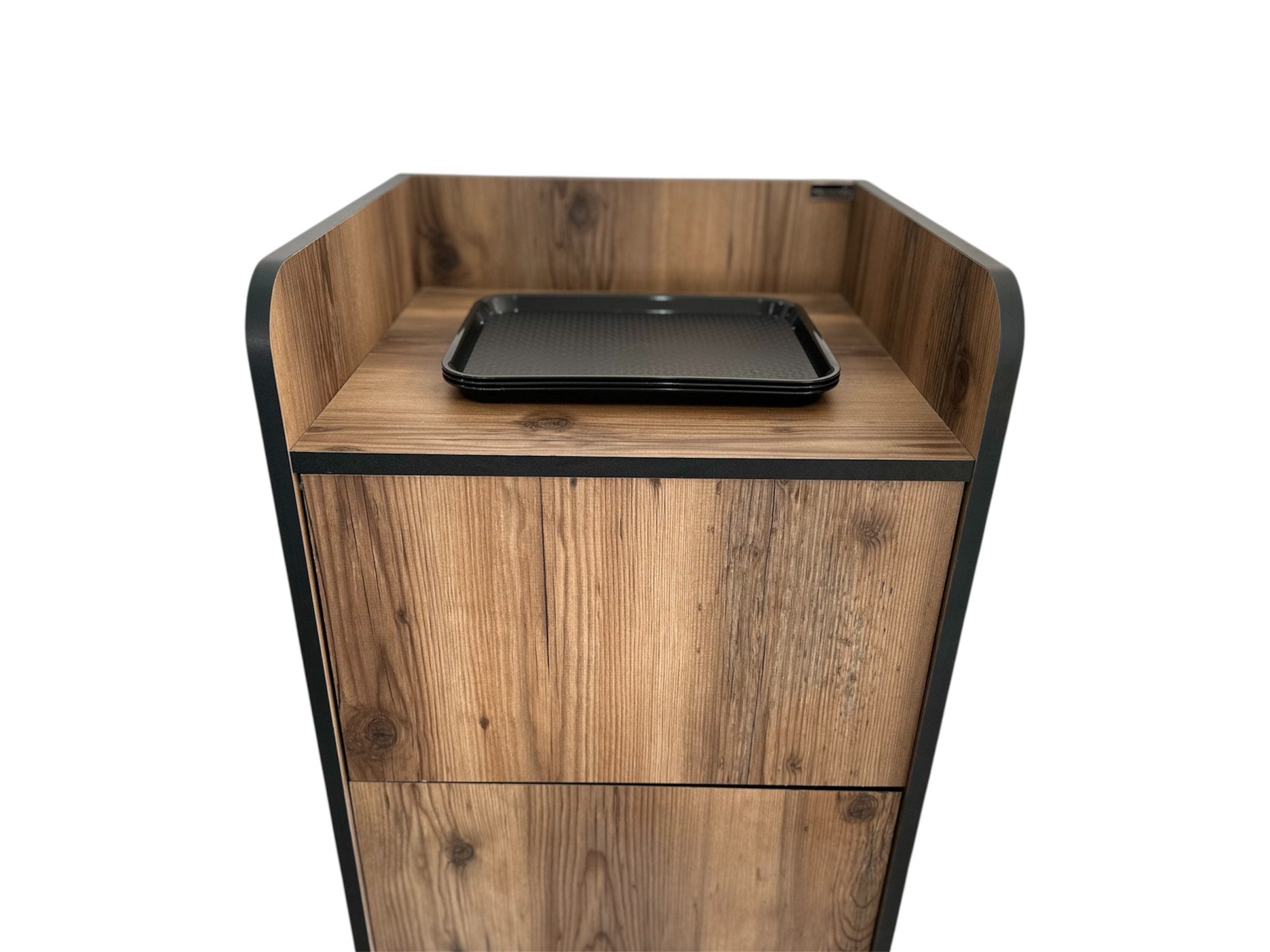 Meuble poubelle snack professionnel 70 L bois 