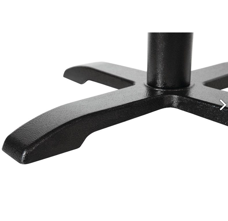 Pied de table restaurant en fonte noir