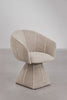 vidéo de la chaise tallin pivotante en tissus chiné