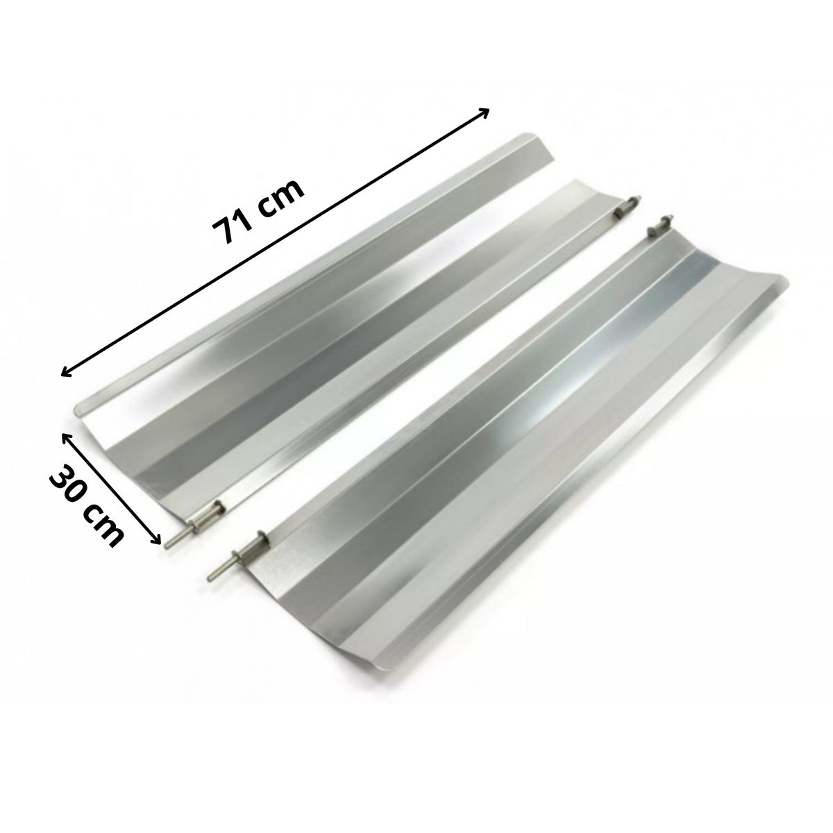 set de volets en inox pour machine a kebab 30cm en inox 