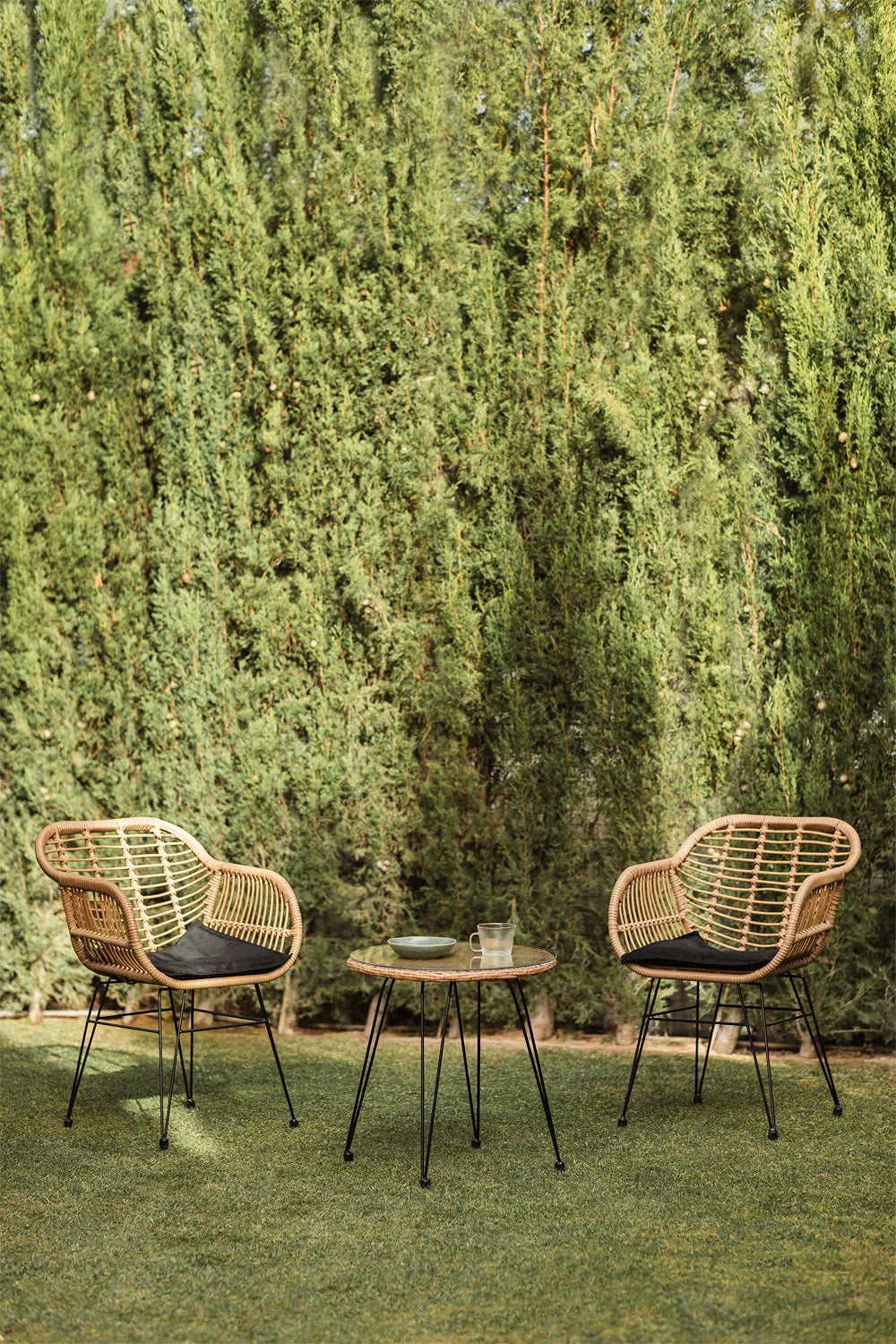 ensemble de jardin lumina deux fauteuil + table basse 