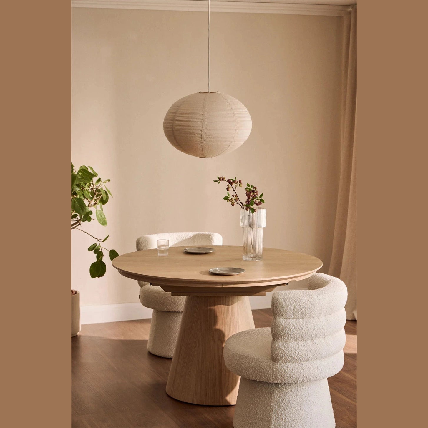 Table extensible Monta 120-160x120 cm en MDF