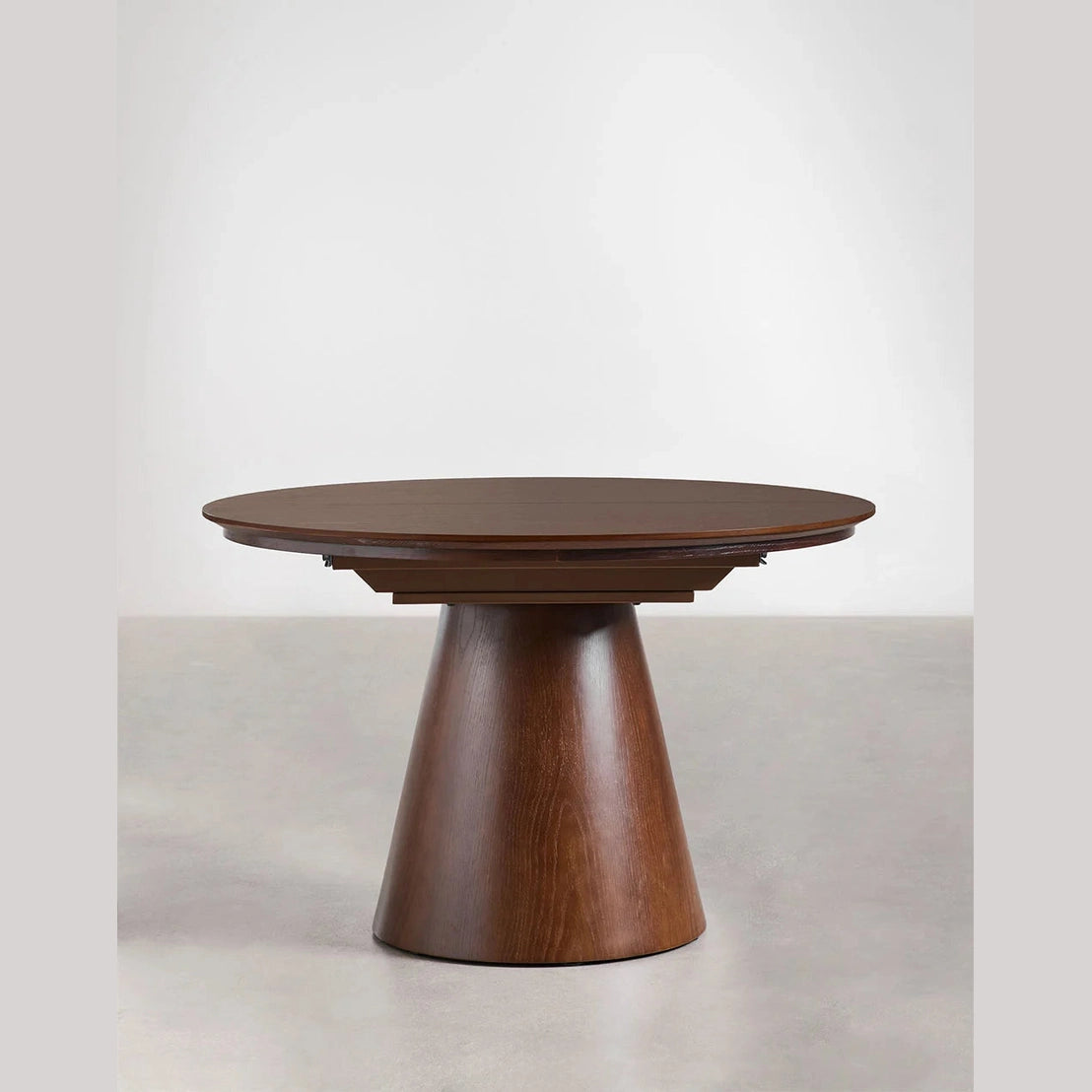 table de salle a manger monta coloris chêne foncé 120-160/x100cm