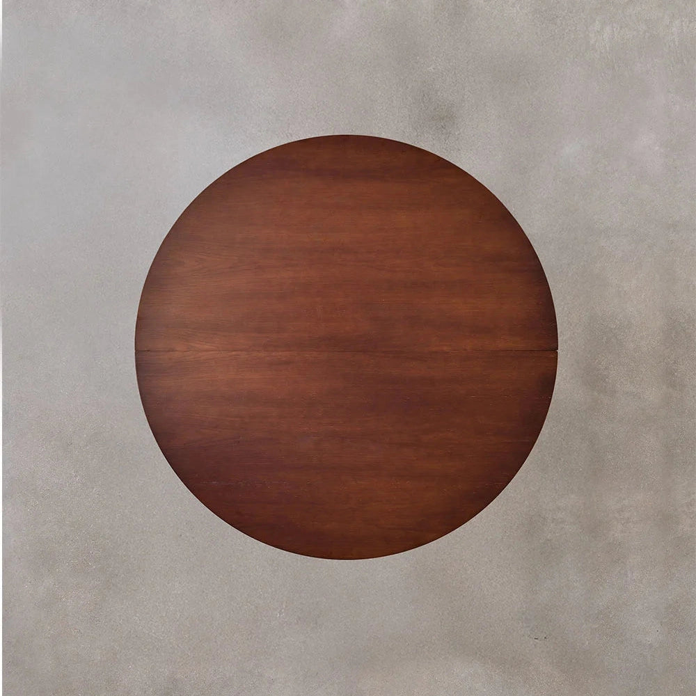 Table à manger ronde extensible en bois de chêne 120 à 160 cm Monta Prosofa.