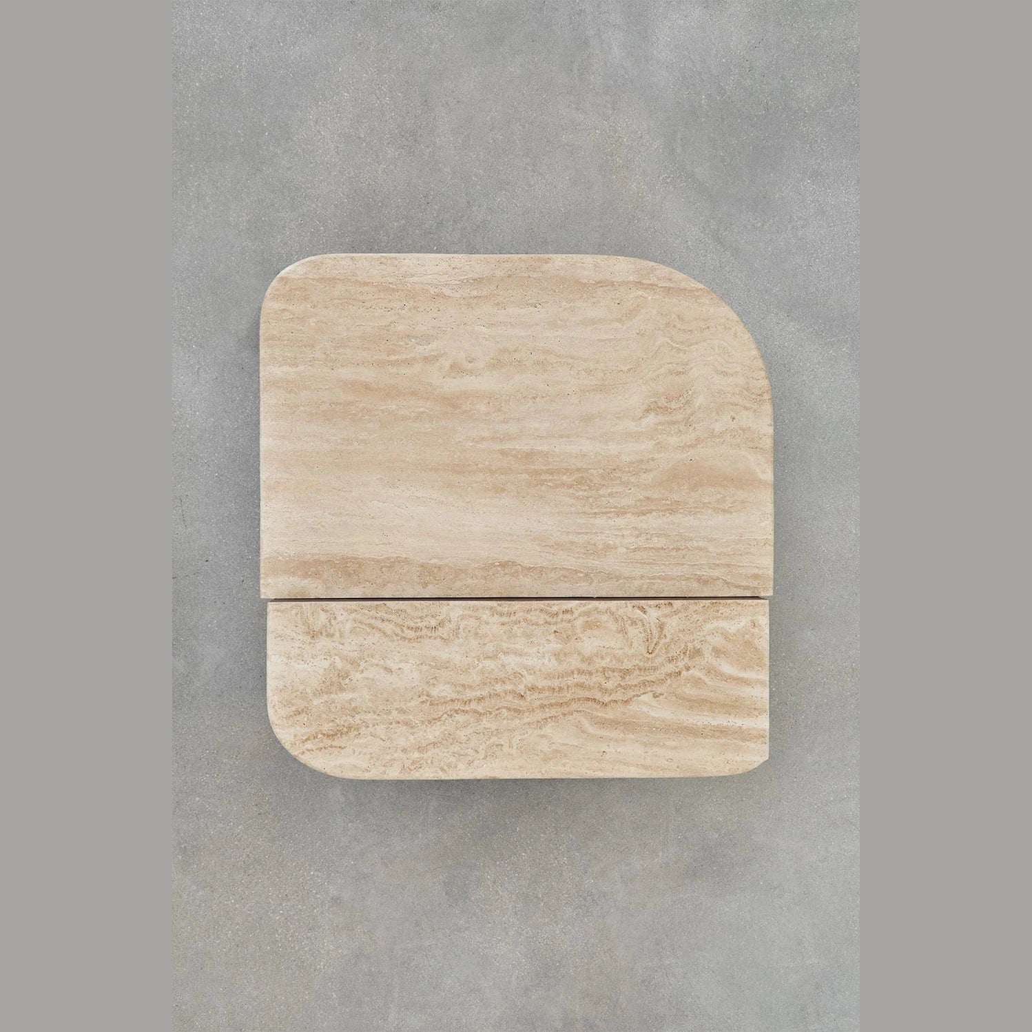 table basse en travertin 90x90cm