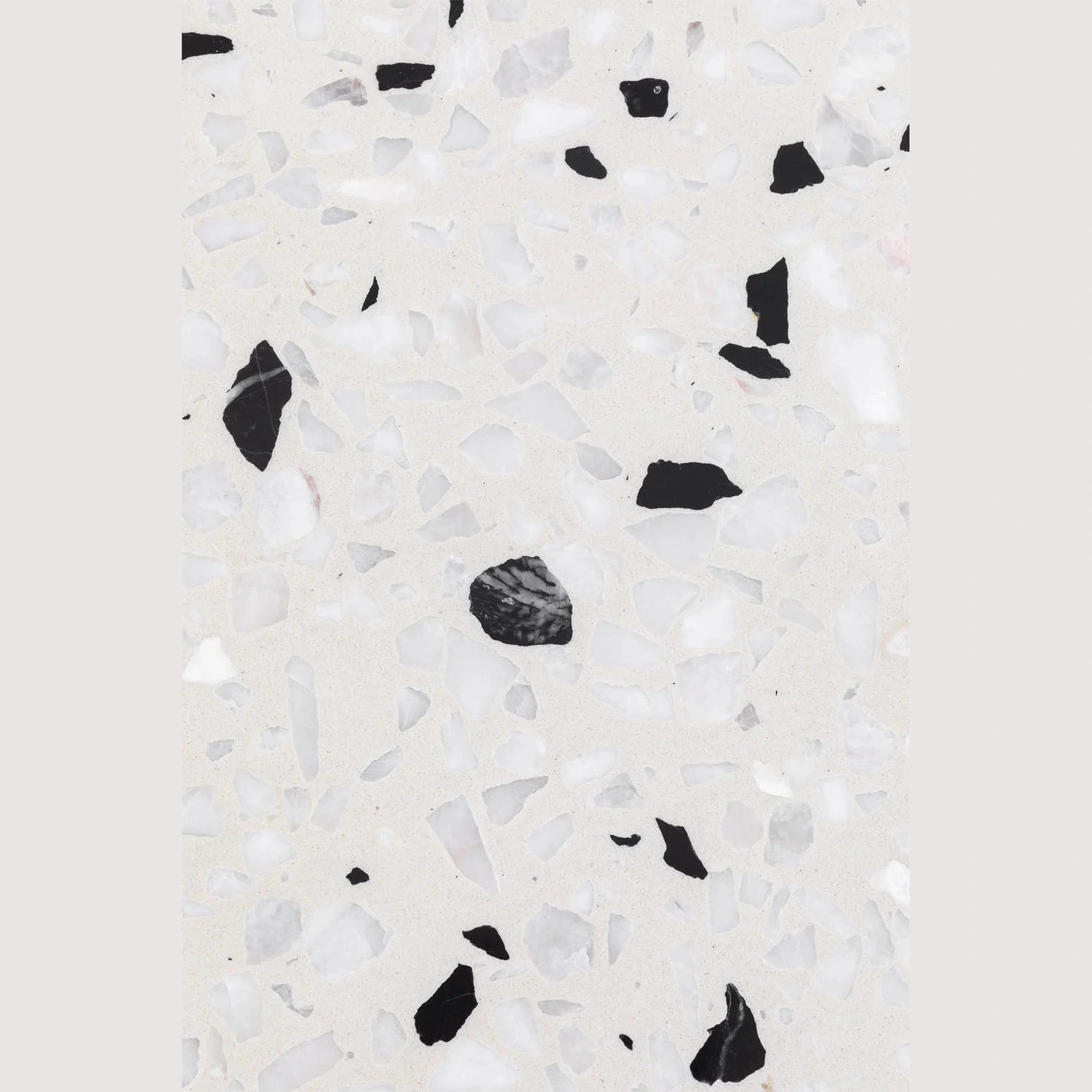 Table 60x60 cm  terrazzo avec Pied finition métallique