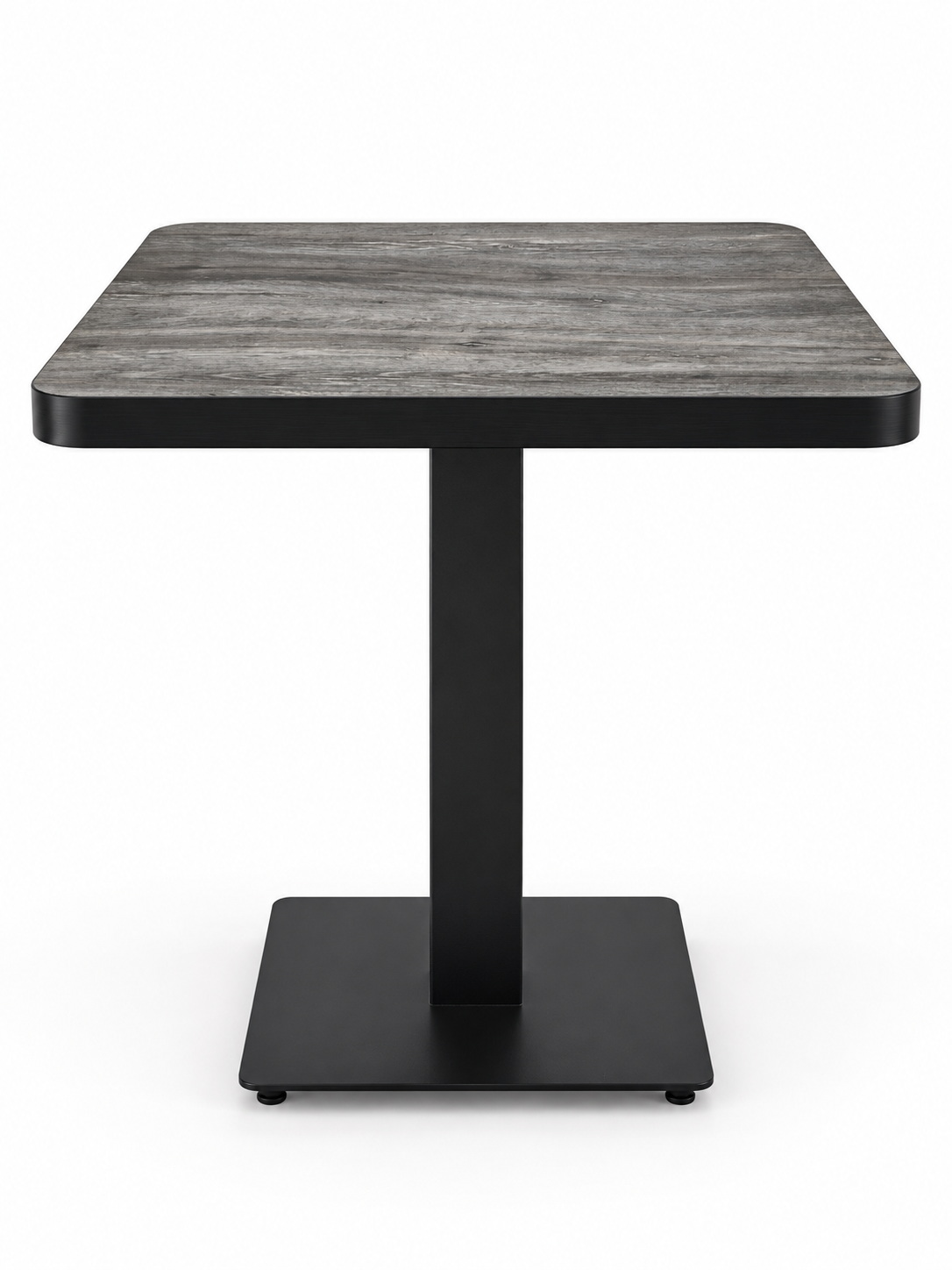 Table de restaurant, cafés couleur gris bois 60x60 cm 