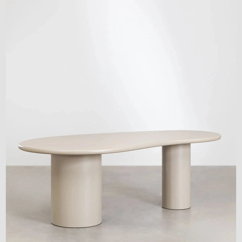 Table à manger Sovik ovale 220x115 cm en MDF