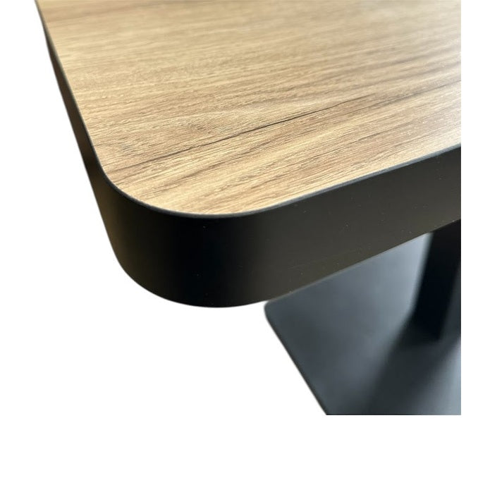 Table de restaurant décor pera 120x60cm vue de haut