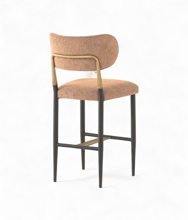 Mobilier de luxe pour restaurant : chaise haute avec accoudoirs Sky Armless pour bar lounge